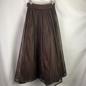 Anthony Vask Brown Shimmer Ball Gown Skirt